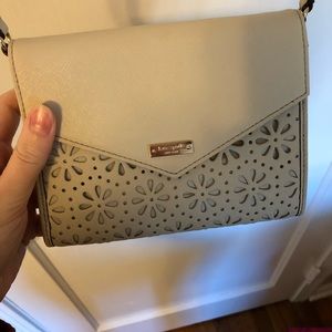 Kate Spade floral laser cutout crossbody bag